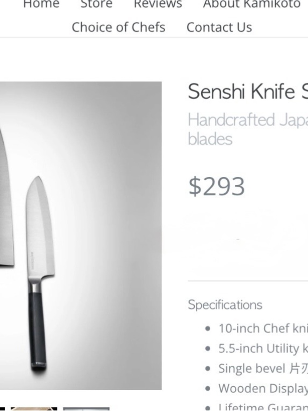 Kamikoto Senshi Knife Set — Black Japanese-Style Kitchen Knives